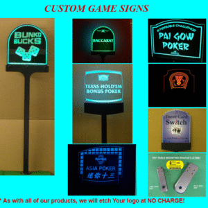 CUSTOM GAME SIGNS